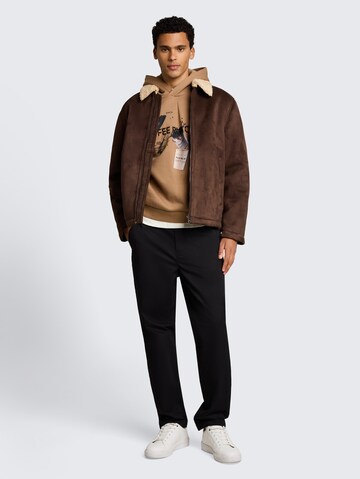 TOM TAILOR DENIM Winterjacke in Braun