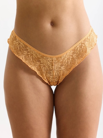Erlich Textil - Tanga 'Iconic Lace' em laranja
