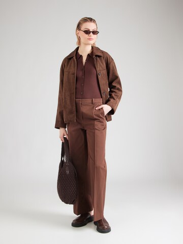 & Other Stories Широкий Плиссированные брюки в Коричневый