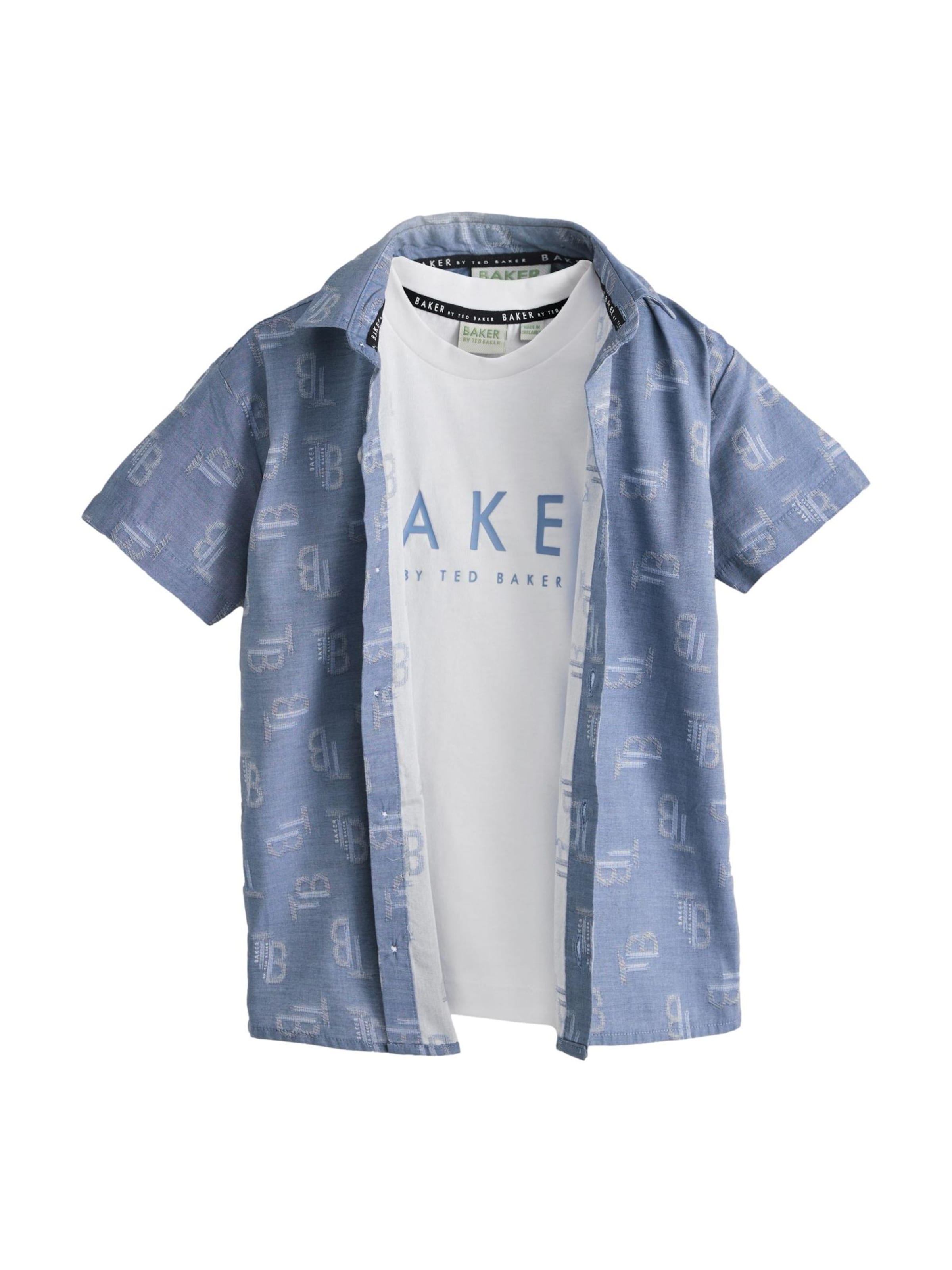 Baker by Ted Baker Regular fit Skjorta i blå: framsida