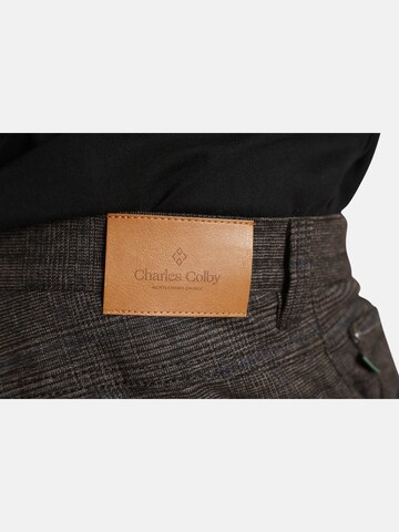 Charles Colby Loosefit Tiefbundhose ' Baron Clarcs ' in Braun