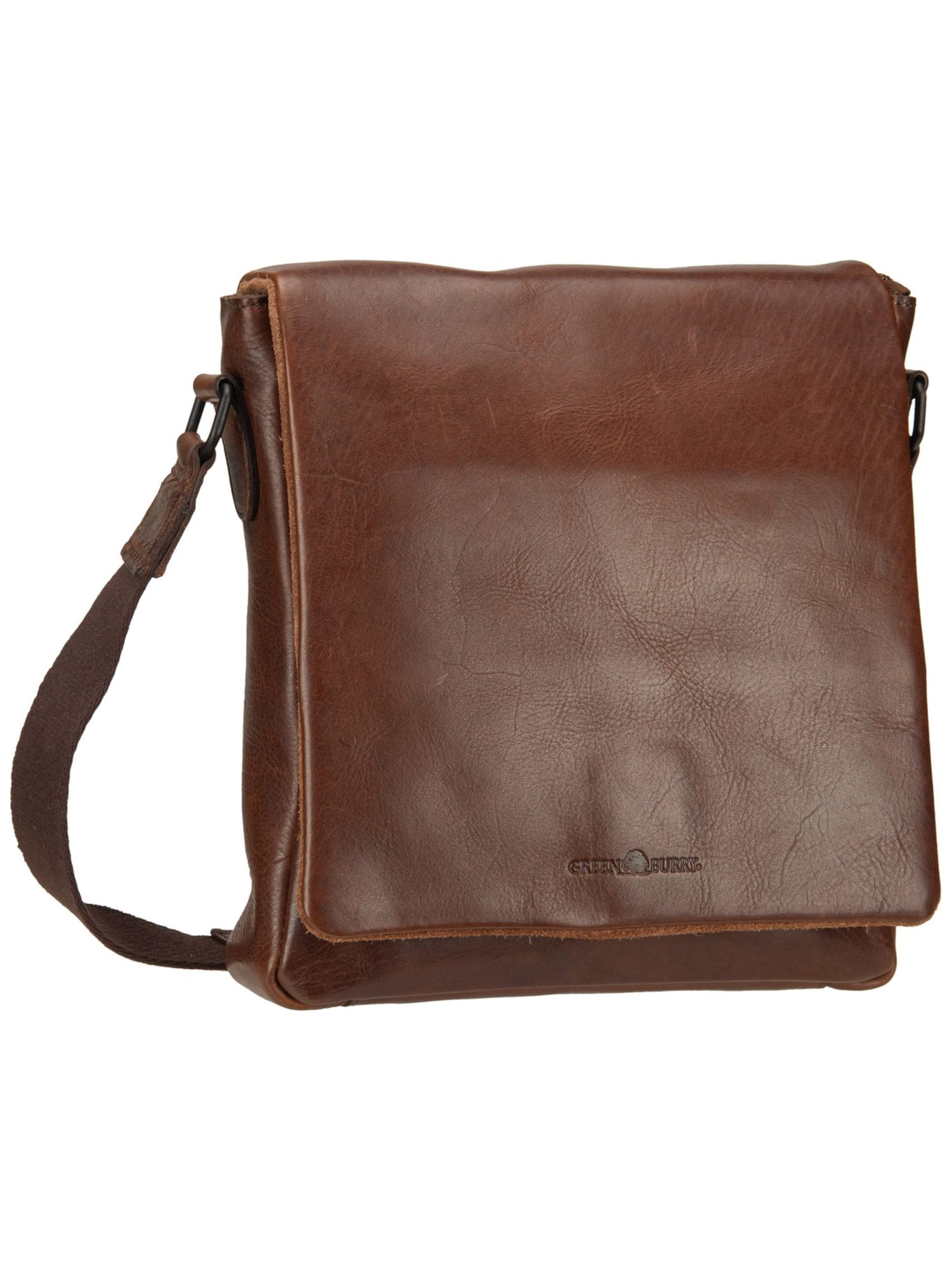 GREENBURRY Schoudertas 'Newport' in Bruin: voorkant
