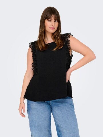 ONLY Carmakoma Blusentop 'CARMetta' (GRS) in Schwarz: Vorderseite