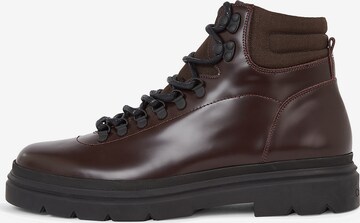 Calvin Klein Veterboots in Rood: voorkant