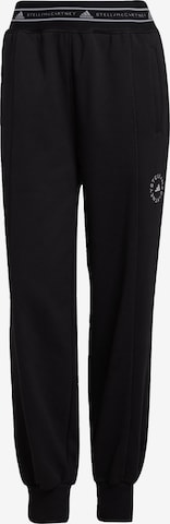 ADIDAS BY STELLA MCCARTNEY - Tapered Pantalón deportivo en negro: frente