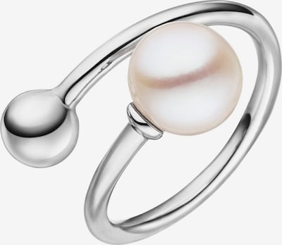 Adriana Ring in silber / perlweiß, Produktansicht