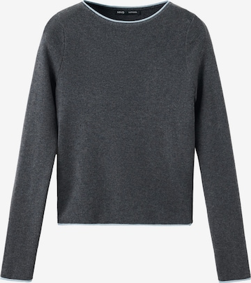MANGO Sweter 'LUCCAPK' w kolorze szary: przód