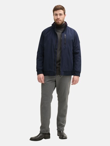 TOM TAILOR Men + Winterjas in Blauw