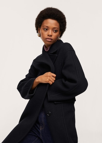 MANGO Between-Seasons Coat 'Sapo' in Blue