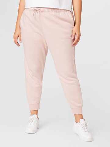 Effilé Pantalon de sport Nike Sportswear en rose : devant