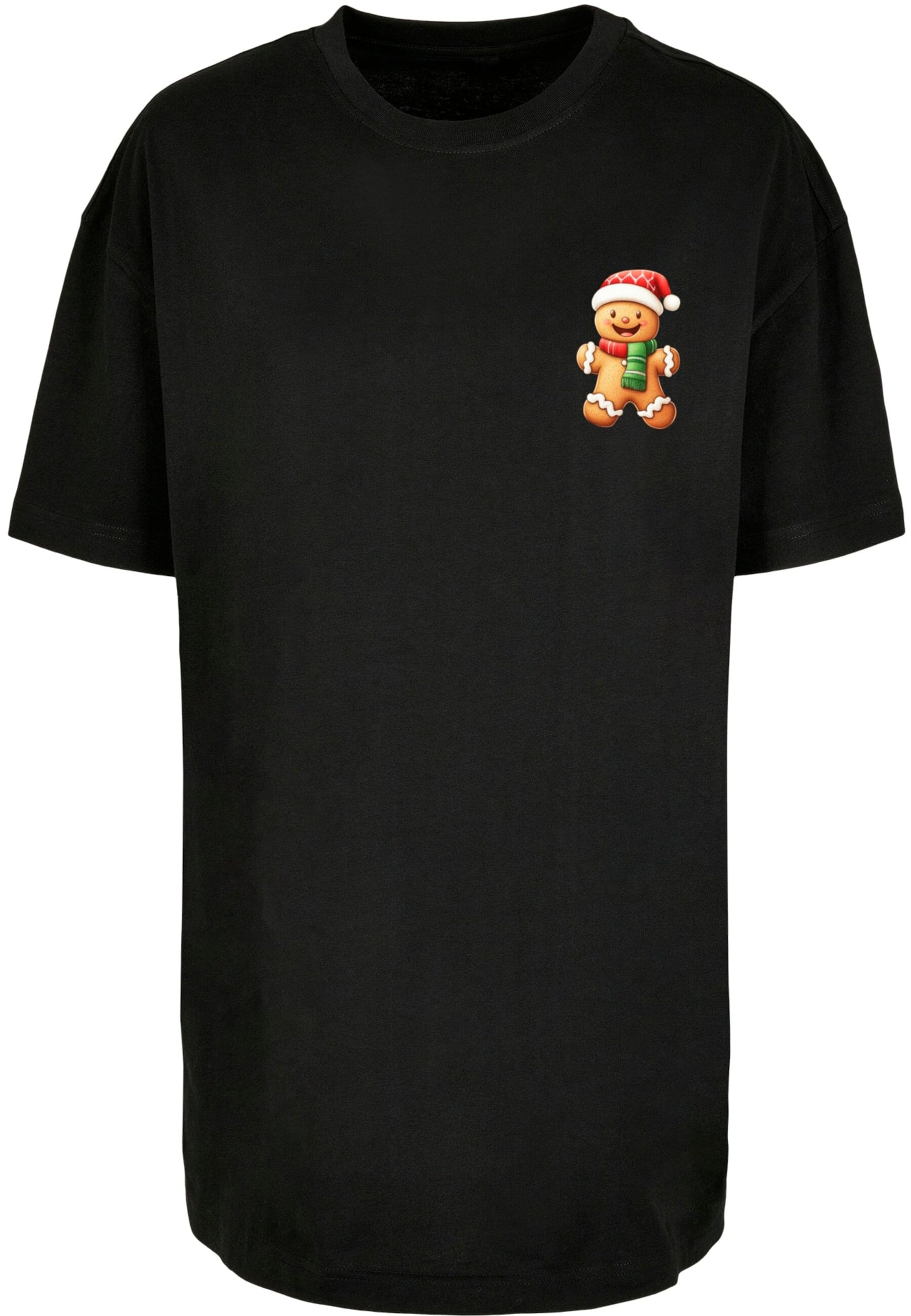 Merchcode Póló 'Christmas Ginger' - fekete: elől