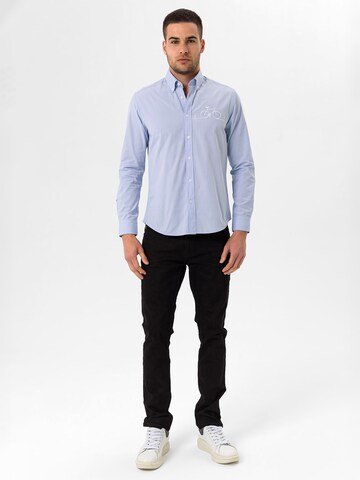 By Diess Collection Slim fit Πουκάμισο 'Oxford' σε μπλε