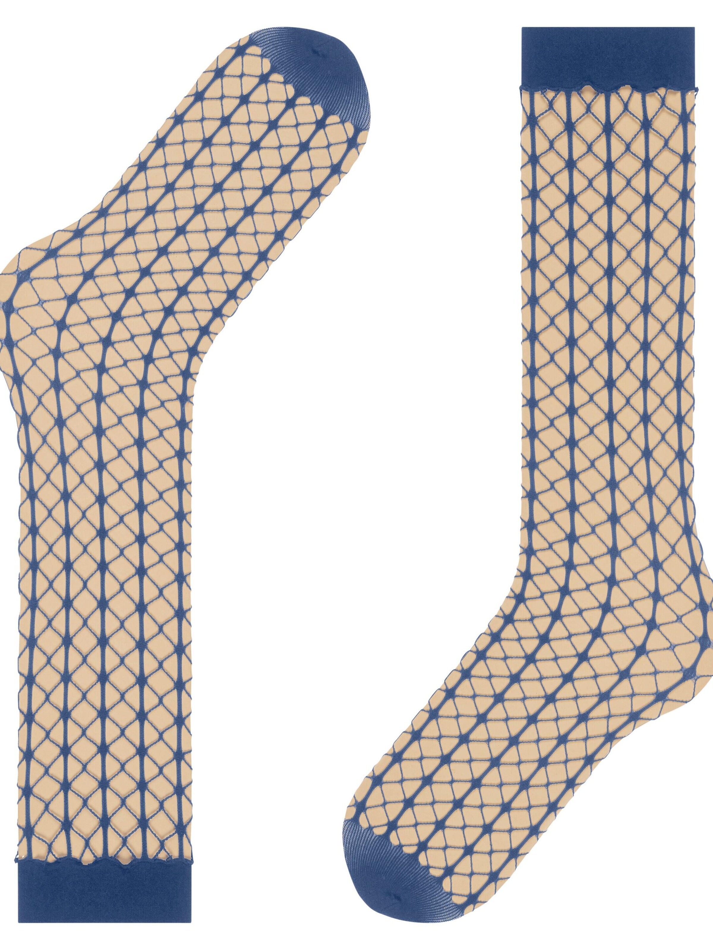 FALKE Overknee Strümpfe 'Paradise Net'‌‌‌‌‌‌ in Blau