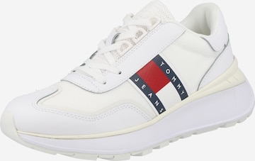 Tommy Jeans - Zapatillas deportivas bajas en blanco: frente