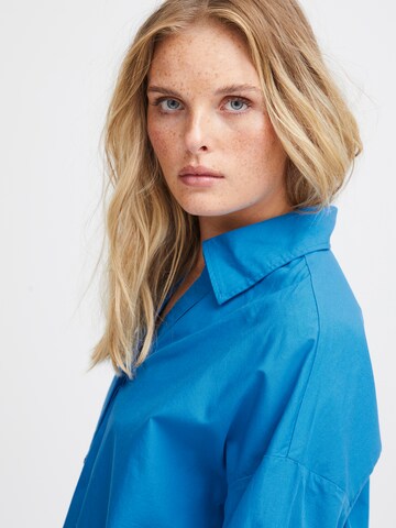 ICHI Bluse 'ESTAMA' in Blau