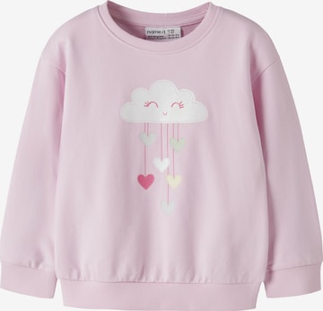 rožinė NAME IT Megztinis be užsegimo 'NMFVISUS': priekis