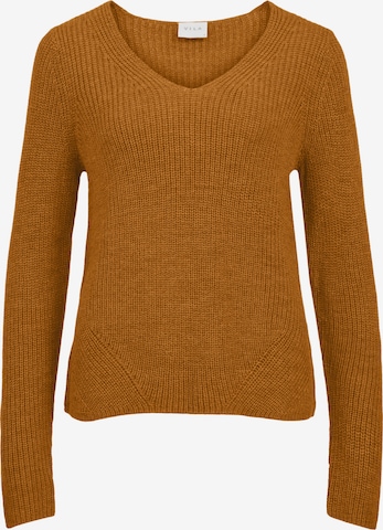 VILA Sweater in Brown: front