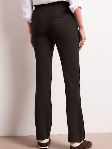 STREET ONE Bootcut Nohavice - Hnedá