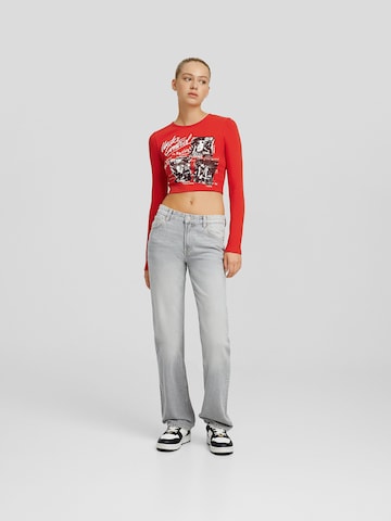 T-shirt Bershka en rouge