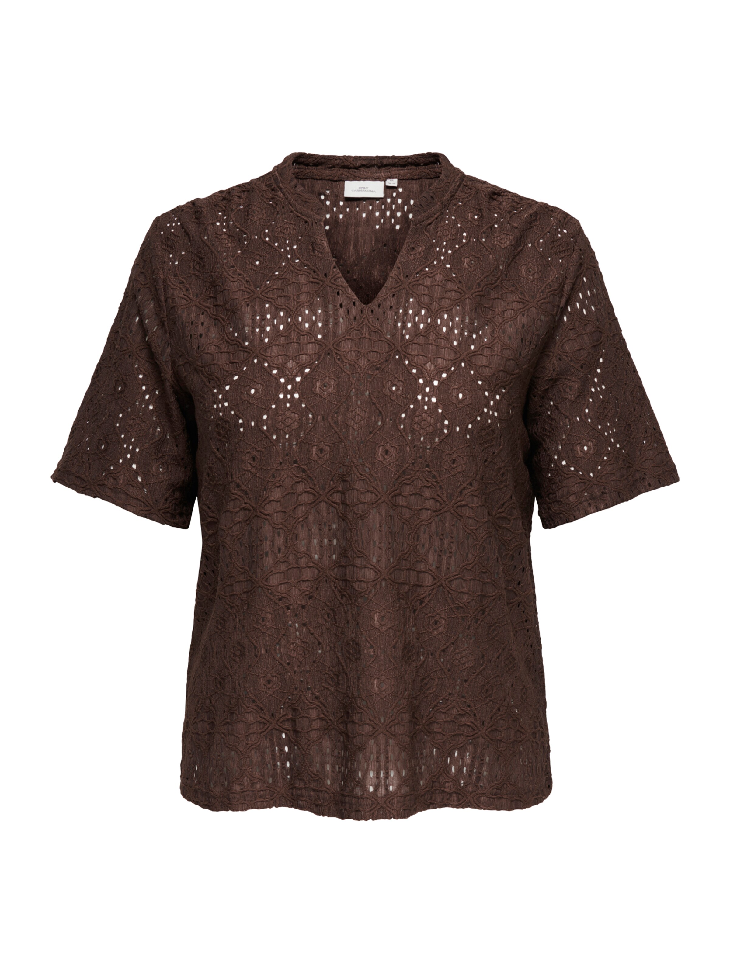 Camicia da donna 'CARHELLEN' di ONLY Carmakoma in marrone: frontale