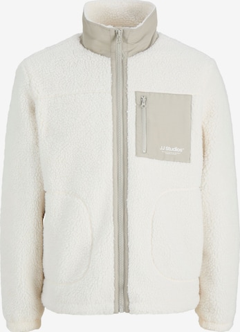 Veste en polaire 'JJESoho' JACK & JONES en blanc : devant
