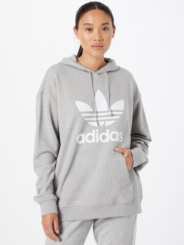 ADIDAS ORIGINALS Sweatshirt 'Adicolor Trefoil' in Grau: predná strana