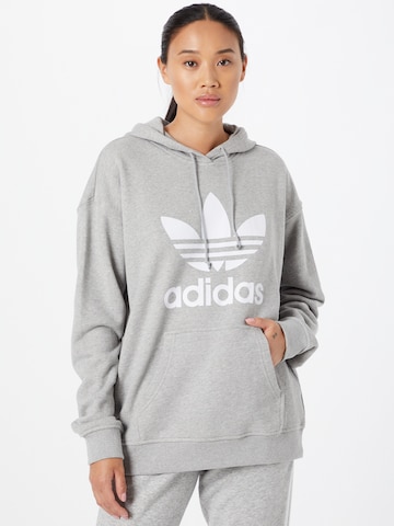 ADIDAS ORIGINALS Sweatshirt 'Adicolor Trefoil' i grå: forside