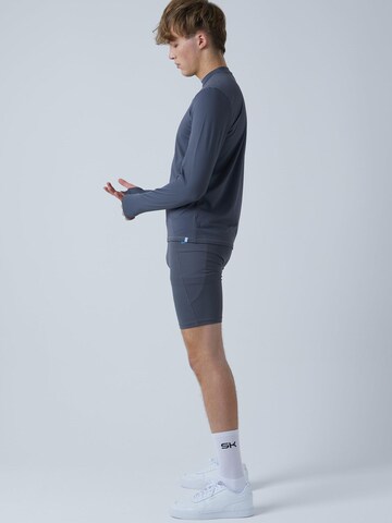 SPORTKIND Slimfit Sporthose 'Short Tights mit Taschen'‌‌‌‌‌‌‌‌‌ in Grau