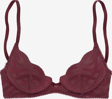 NUANCE T-shirt Bra in Red: front