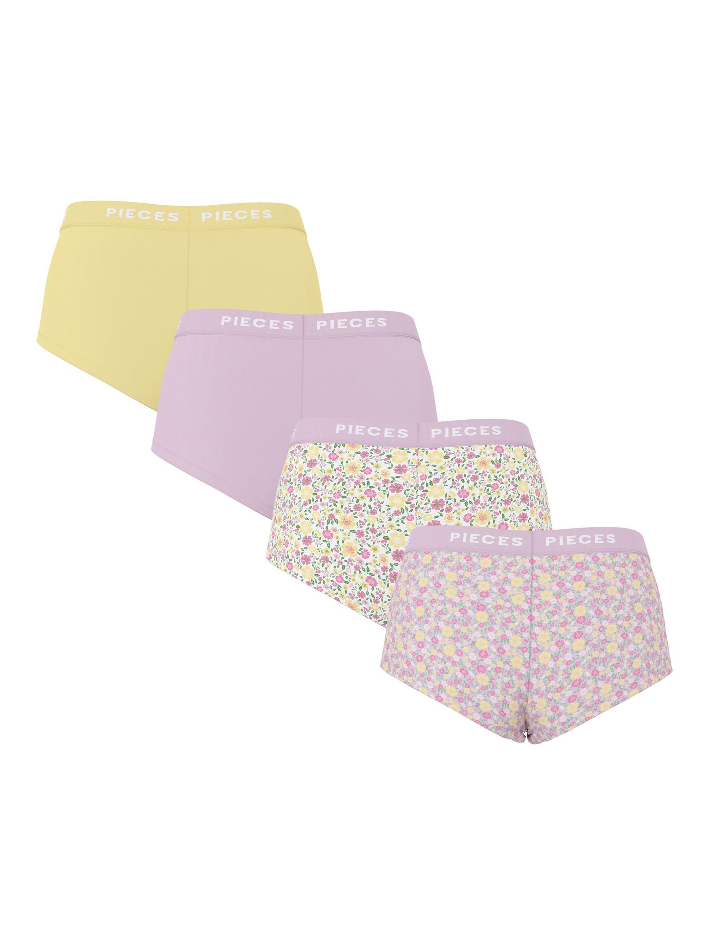 PIECES Boyshorts in Yellow