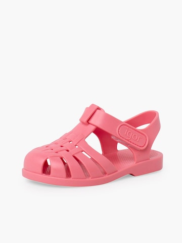 IGOR Beach & Pool Shoes in Pink: front