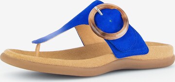 GABOR T-Bar Sandals ' Dianette' in Blue: front