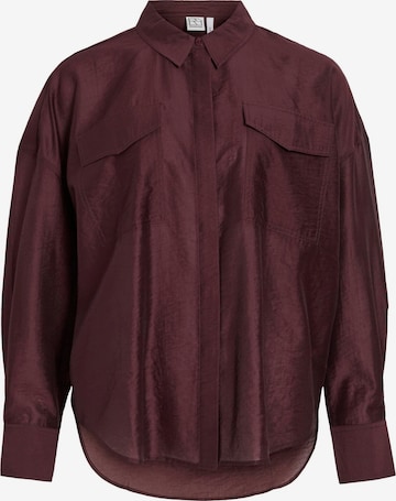 Camicia da donna di VILA ROUGE EDIT in marrone: frontale