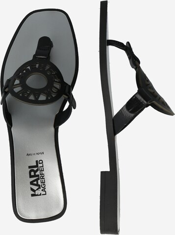 Tongs 'SKOOT' Karl Lagerfeld en noir