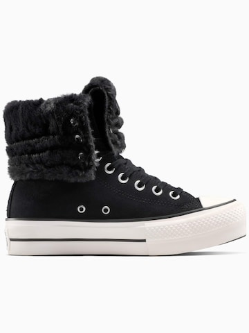 CONVERSE - Zapatillas deportivas altas 'Converse Chuck Taylor All Star Fold-Over Lift Platform' en negro