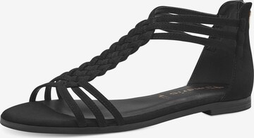 TAMARIS Sandals in Black: front