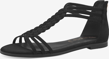 TAMARIS Sandal in Black: front