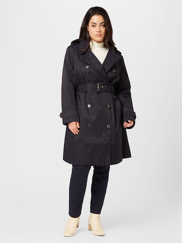 Lauren Ralph Lauren Plus - Abrigo de entretiempo en azul: frente