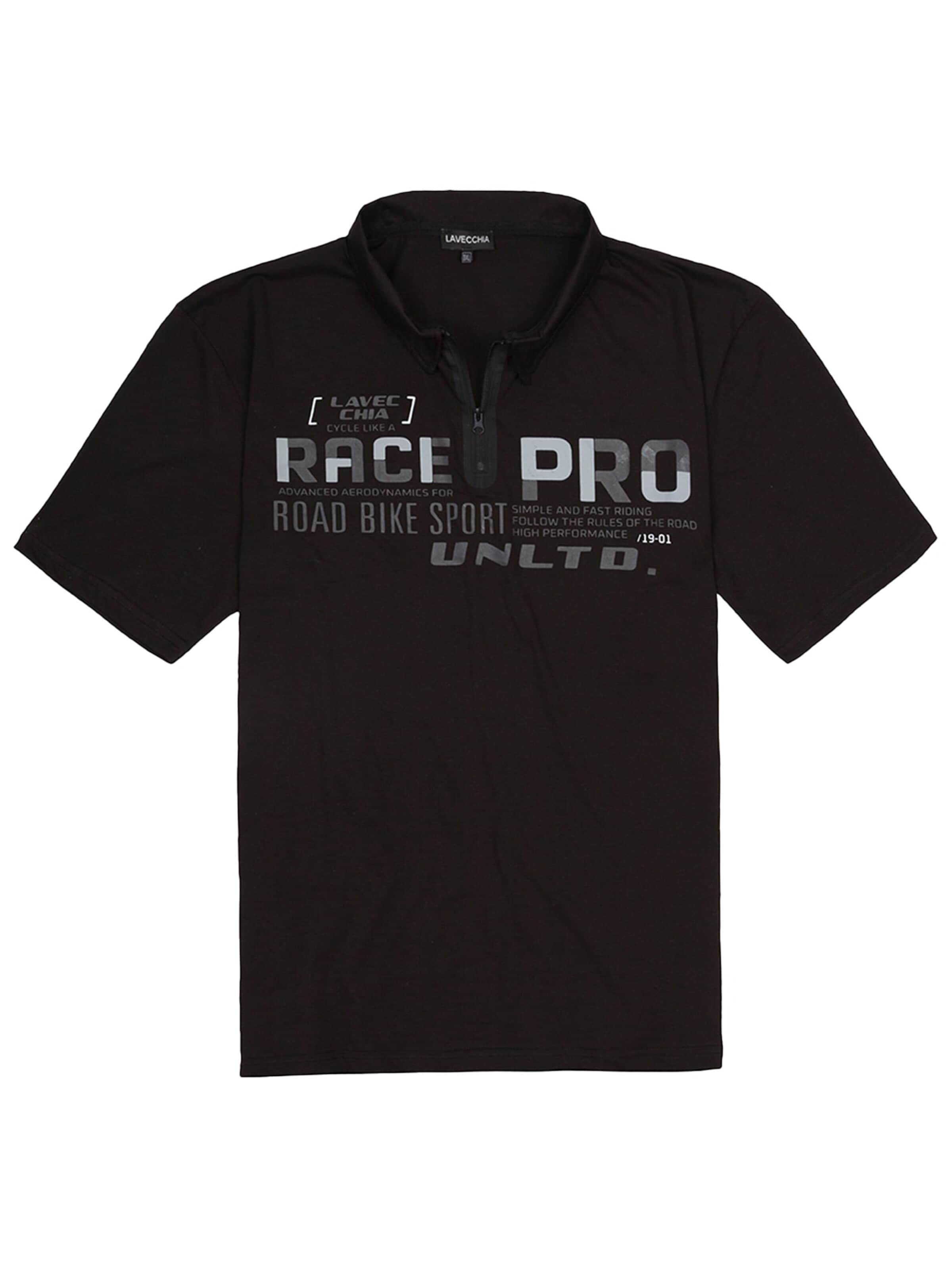 Lavecchia - Camisa 'LV-2030 Übergrößen' em preto: frente