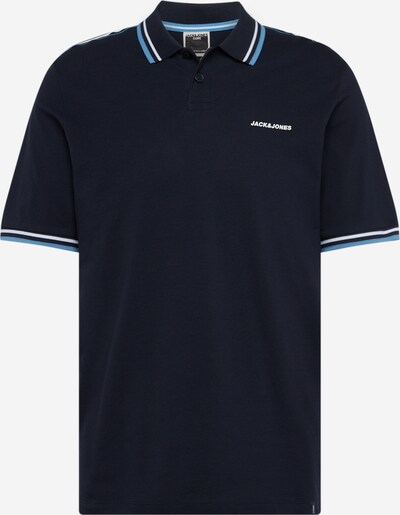 JACK & JONES T-Shirt 'PARKER' en bleu marine / bleu roi / blanc, Vue avec produit
