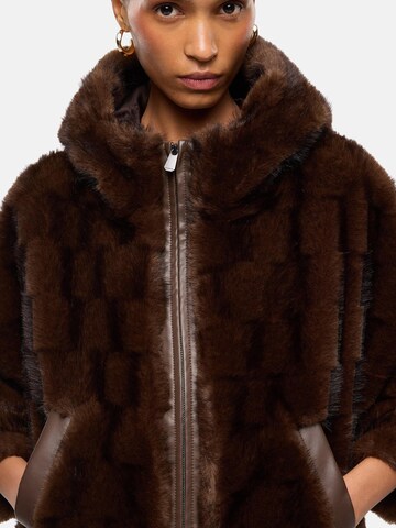 PINKO Winter jacket 'PINKO CADETIA  CAPPA ASPEN ASPETTO VISONE SCANA PELLICCIA' in Brown