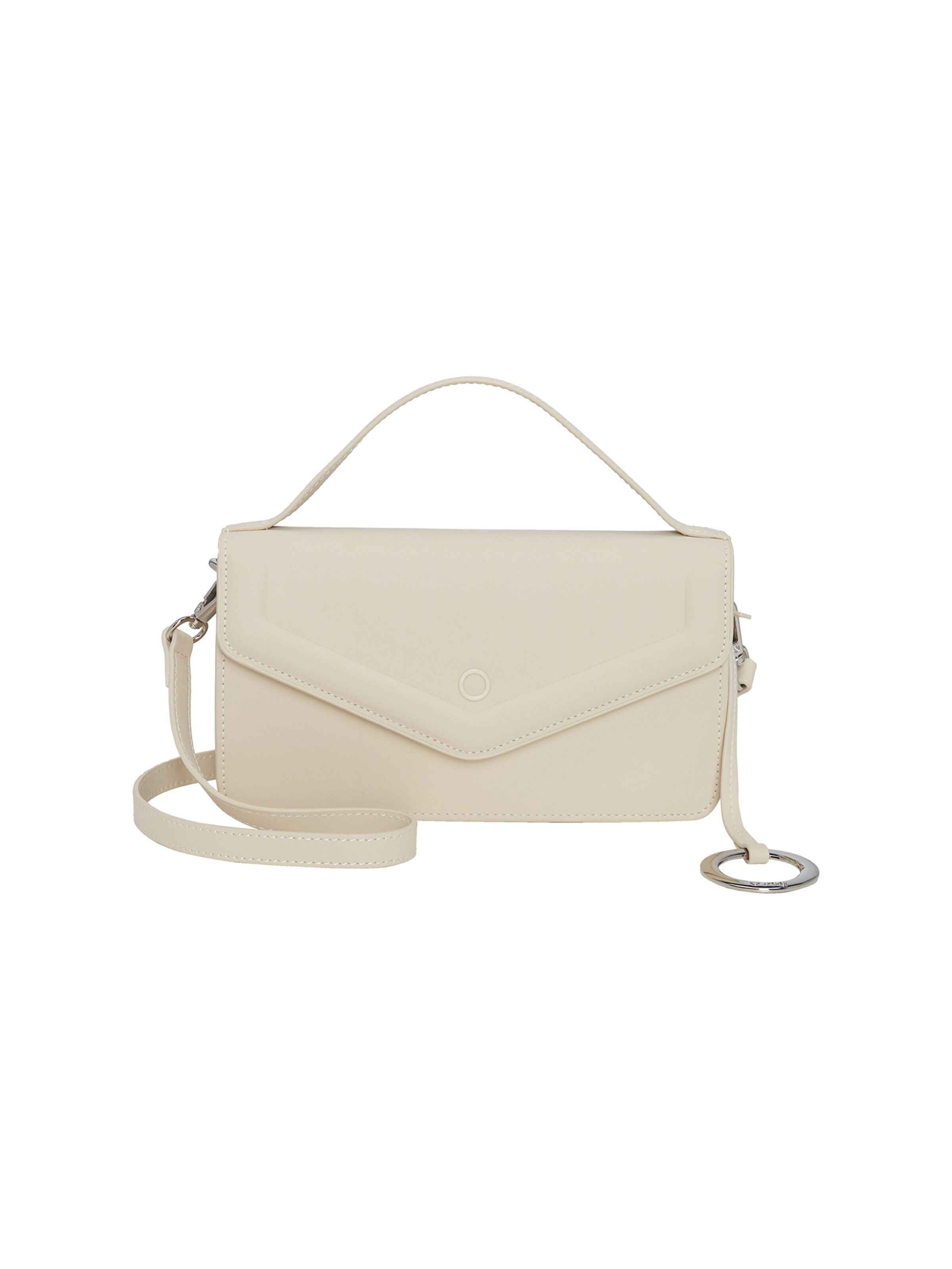 O bag Shoulder Bag in White: front