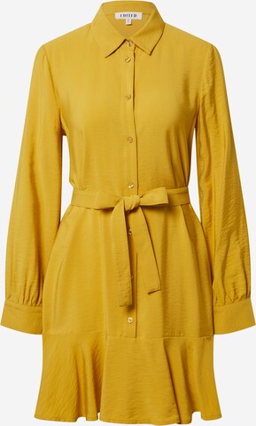 EDITED - Vestido camisero 'Hanka' en amarillo: frente