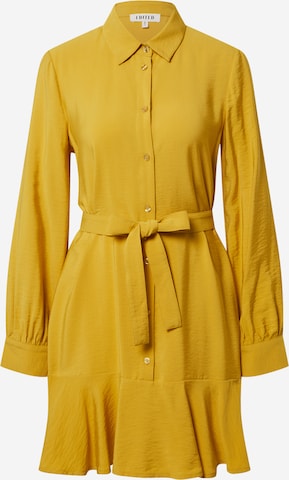 EDITED Shirt dress 'Hanka' in Yellow: front