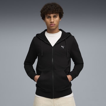 PUMA Sweatjacke  'Essentials ' in Schwarz: Vorderseite