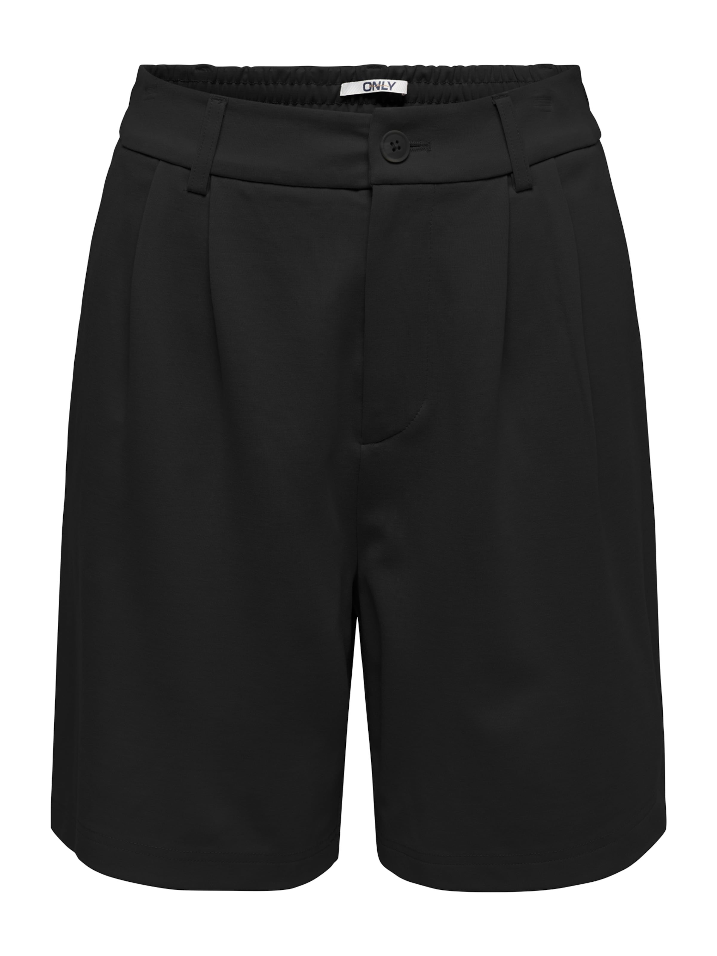 ONLY Ohlapna forma Hlače z naborki 'ONLPOPTRASH' | črna barva: sprednja stran