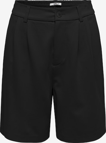 ONLY Ohlapna forma Hlače z naborki 'ONLPOPTRASH' | črna barva: sprednja stran