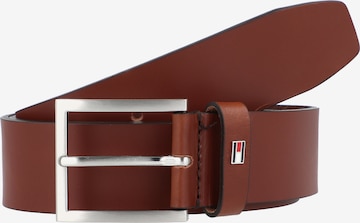 TOMMY HILFIGER Belt 'Hampton' in Brown: front