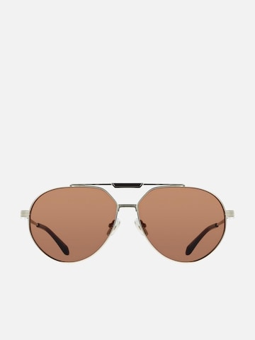 FERRAGAMO - Gafas de sol en oro: frente