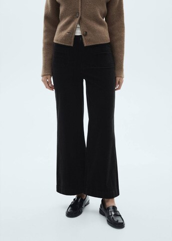 MANGO Loose fit Jeans 'Catherip' in Black: front